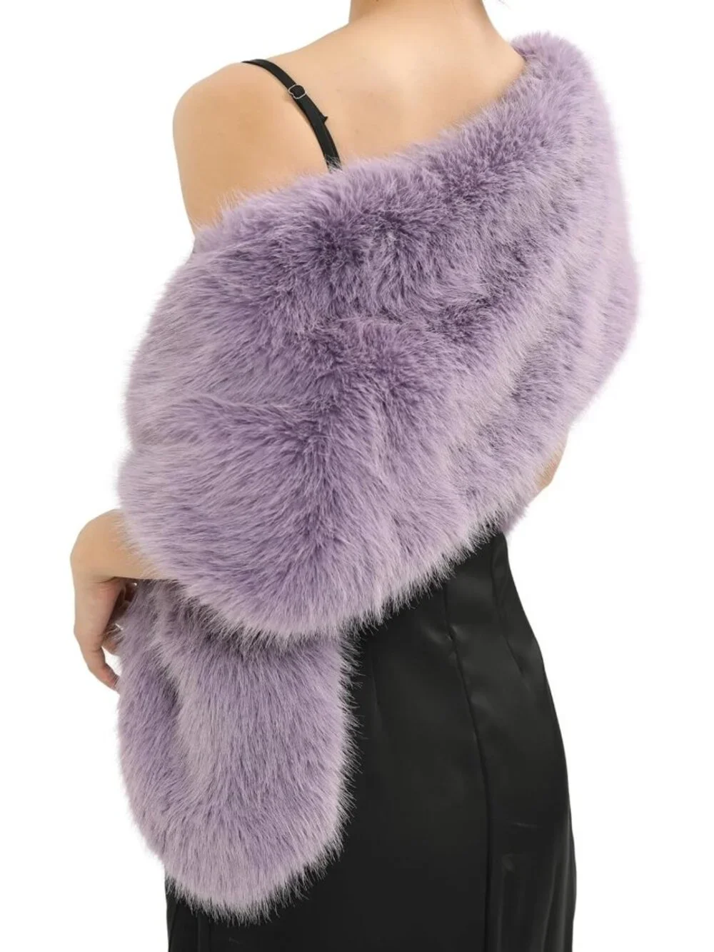 Cozy Faux Fur Collar Scarf for Women - Stylish Neck Shrug for Fall & Winter